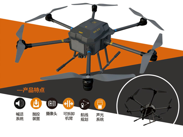 SK-62六旋冀安防无人机